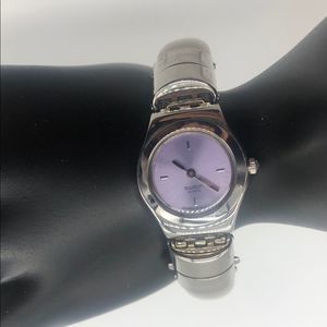 Swatch Vintage Watch with Metal and Lucite Water Resistant